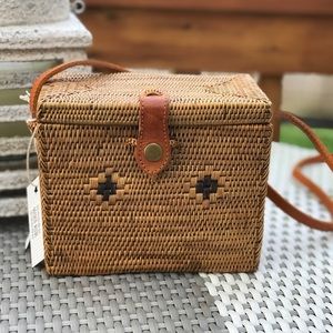 Square Rattan Bag